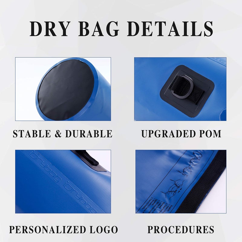 IDRYBAG Dry Bag for Kayaking Waterproof 2L/5L/10L/15L/20L, Small Dry Sack Waterproof Bag for Boating - Image 2